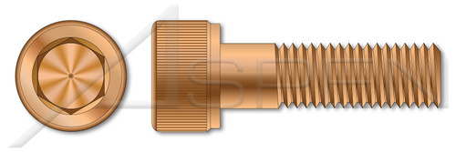 3/8"-16 X 1-1/2" Hex Socket Head Cap Screws, Silicon Bronze