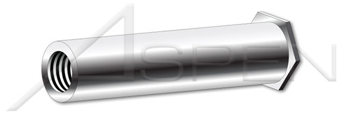 #6-32 X 3/8", OD=0.275" Self-Clinching Standoffs, Full Thread, AISI 303 Stainless Steel (18-8)
