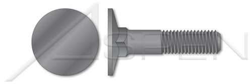 5/16"-18 X 2-1/2" Elevator Bolts, Flat Head, Square Neck, Steel, Plain