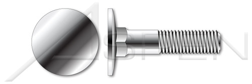 1/4"-20 X 2" Elevator Bolts, Flat Head, Square Neck, Stainless Steel