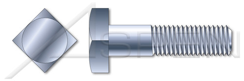 3/4"-10 X 3-1/2" Machine Bolts, Square Head, A307 Steel, Zinc