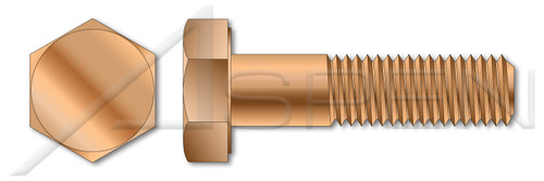 7/16"-14 X 1-3/4" Hex Head Cap Screws Bolts, Silicon Bronze