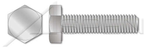 M6-1.0 X 16mm DIN 933 / ISO 4017, Metric, Hex Head Cap Screws Bolts, Full Thread, Aluminum