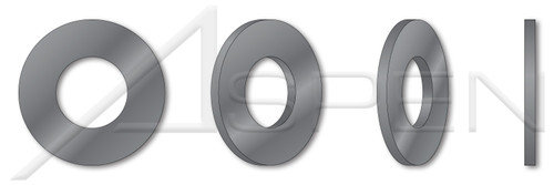 M60 DIN 125 Type B / ISO 7090, Metric, Standard Flat Washers, Chamfered One Side, Steel, Plain