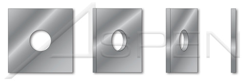 5/8", ID=11/16", OD=3", THK=0.25" Square Flat Washers, Steel, Hot Dip Galvanized