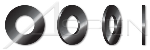 3/8" Flat Washers, 18-8 Stainless Steel, Black Oxide