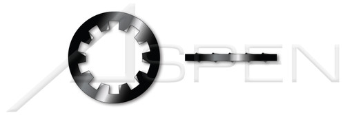 3/4" Tooth Lock Washers, Internal Tooth, Steel, Black Oxide