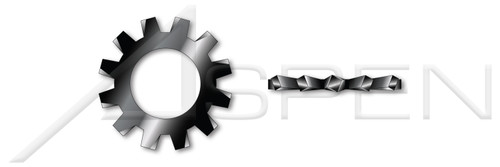 #8 Tooth Lock Washers, External Tooth, 18-8 Stainless Steel, Black Oxide