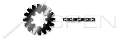 3/8" Tooth Lock Washers, Internal-External Tooth, Steel, Black Oxide