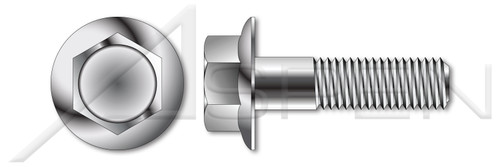 M6-1.0 X 30mm DIN 6921, Metric, Flange Bolts, A4 Stainless Steel