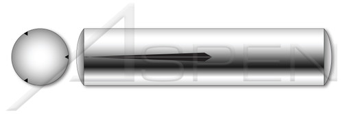 M6 X 10mm DIN 1474 / ISO 8741, Metric, Grooved Pins, Half Length Reverse Tapered Groove, Stainless Steel