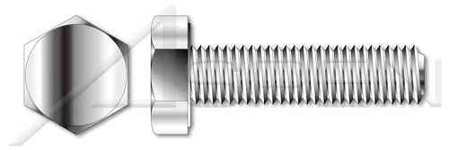 M30-3.5 X 130mm DIN 933 / ISO 4017, Metric, Hex Head Cap Screws Bolts, Full Thread, A4-80 Stainless Steel