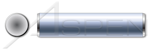 M0.8 X 4mm DIN 7 Type A, Metric, Solid Dowel Pins, 303 Stainless Steel