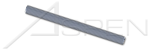 1"-8 X 12' Threaded Rods, Full Thread, Grade 36 Steel, Zinc Plated, ASTM F1554