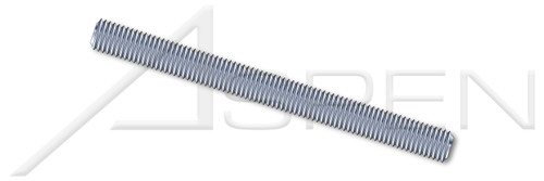 1-1/2"-6 X 6' Threaded Rods, Full Thread, Steel, Zinc Plated