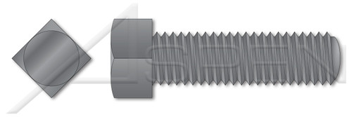 1/2"-13 X 7" Set Screws, Square Head, Oval Point, Steel