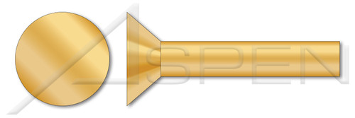 M3 X 40mm DIN 661 / ISO 1051, Metric, Solid Rivets, Flat Countersunk Head, Copper