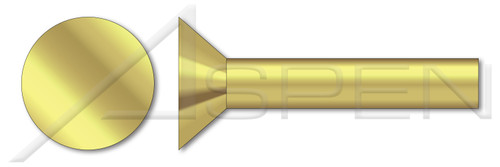 M3 X 10mm DIN 661 / ISO 1051, Metric, Solid Rivets, Flat Countersunk Head, Brass