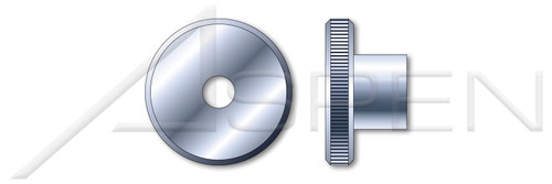 M3-0.5 DIN 466, Metric, Thumb Nuts, Knurled Flat Head, High Type, Steel