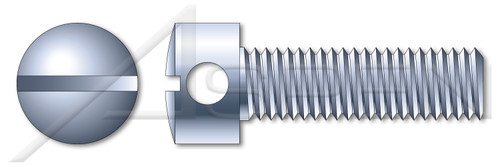 M5-0.8 X 16mm DIN 404, Metric, Capstan Screws, Slotted Drive, Steel, Zinc Plated