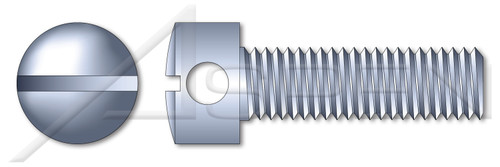 M5-0.8 X 8mm DIN 404, Metric, Capstan Screws, Slotted Drive, Steel, Zinc Plated