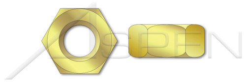 M10-1.5 DIN 934 / ISO 4032, Metric, Hex Finished Nuts, Brass