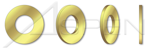 9/16", ID=5/8", OD=1-1/2", THK=0.091" Flat Washers, Brass