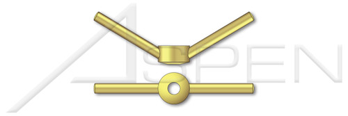 M16-2.0 DIN 80701, Metric, Butterfly Toggle Nuts, Brass