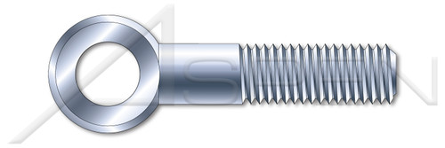 M24-3.0 X 100mm DIN 444 Type B, Metric, Precision Swing Eye Bolts, Part Thread, Steel, Zinc Plated