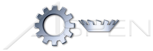 M4 DIN 6797 Type V, Metric, Serrated Lock Washers, Countersunk External Tooth, Steel, Zinc Plated