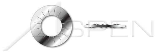 M18 DIN 6798 Type J, Metric, Serrated Lock Washers, Internal Tooth, A4 Stainless Steel