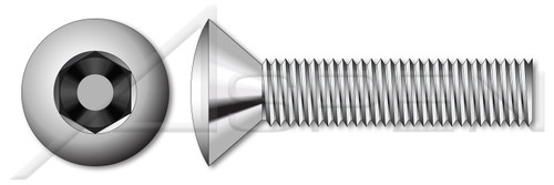 M3.5-0.6 X 20mm Machine Screws, Oval Countersunk Head Tamper-Resistant Hex Socket Pin Drive, Stainless Steel, Includes Driver Bit
