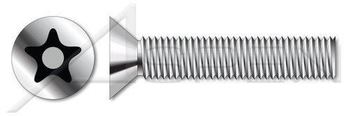 #8-32 X 1-1/2" Machine Screws, Flat Countersunk Head Tamper-Resistant Torx Plus(r) Pin Drive, Stainless Steel