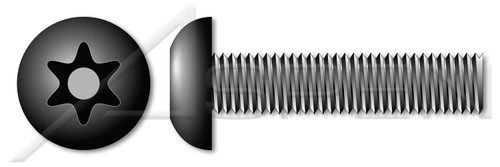 #8-32 X 3/8" Machine Screws, Button Head Tamper-Resistant 6Lobe Torx(r) Pin Drive, Alloy Steel, Includes Driver Bit