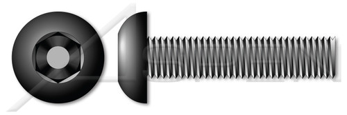 #10-24 X 1-3/4" Security Machine Screws, Button Head Tamper Resistant Hex Socket Pin Drive, Alloy Steel, Includes Driver Bit