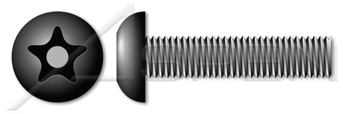 #10-24 X 1-1/2" Machine Screws, Button Head Tamper-Resistant Torx Plus(r) Pin Drive, Alloy Steel