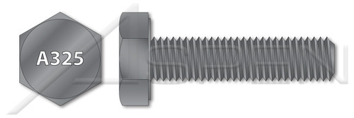 1-1/4"-7 X 2-1/4" Heavy Structural Hex Bolts, Full Thread, ASTM A325 Type 1, Steel, Made in U.S.A.