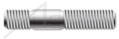 M22-2.5 X 65mm DIN 938, Metric, Studs, Double-Ended, Screw-in End 1.0 X Diameter, A2 Stainless Steel