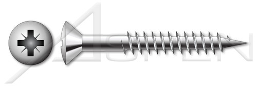 M6 X 150mm Particle Board Screws, Metric, Oval Pozidriv Type Z, Part Thread, A2 Stainless Steel, Art. 9049