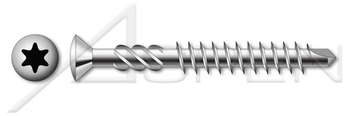 M4 X 60mm Particle Board Screws, Metric, Oval Trim Head 6Lobe Torx(r), Milling Threads, Self-Drilling Point, Part Thread, 410 Stainless Steel, Art. 9241