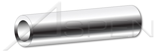 #8 X 1" Round Spacers, 3/8" Diameter, Stainless Steel, Made in U.S.A.