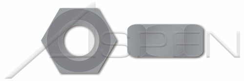 M6-1.0 DIN 934 / ISO 4032, Metric, Hex Finished Nuts, PVC, Grey