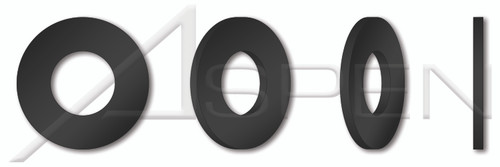 M38 DIN 125 Type A / ISO 7089, Metric, Standard Flat Washers, Polyamide, Black