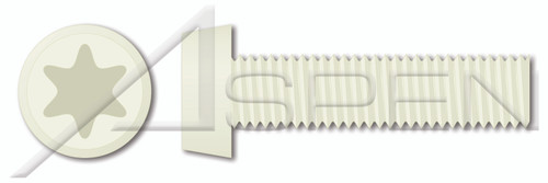 M4-0.7 X 12mm DIN 34813, Metric, Machine Screws, Cheese Head 6Lobe Torx(r) Drive, Polyamide