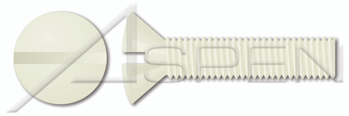 M10-1.5 X 30mm DIN 964 / ISO 2010, Metric, Machine Screws, Oval Slot Drive, Polyamide