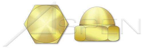 M10-1.5 DIN 1587, Metric, Acorn Cap Dome Nuts, Brass