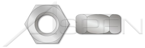 M6-1.0 DIN 934 / ISO 4032, Metric, Hex Finished Nuts, Aluminum