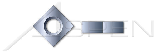 M10-1.5 DIN 562, Metric, Square Jam Thin Nuts, Class 4 Steel, Zinc Plated