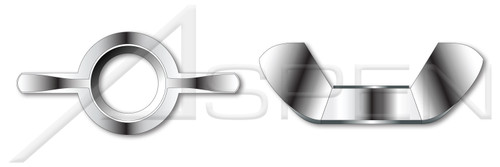 M10-1.5 DIN 315, Metric, Wing Nuts, American Style, A2 Stainless Steel
