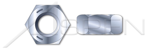 5/16"-18 Hex Finished Nuts, UNC Coarse Thread, Grade 5 Steel, Zinc